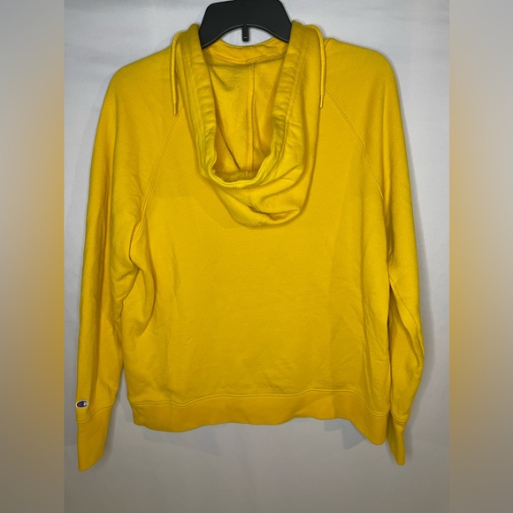 Champion University of Michigan Yellow Basic Arch Hooded Sweatshirt XL Youth - Picture 2 of 4